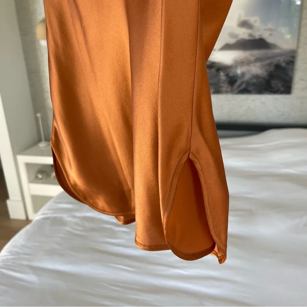 La Perla Maison Silk Orange Black Camisole Cami Tank NWT - Picture 7 of 10